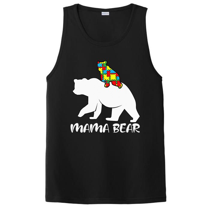 Mama Bear Proud Autistic Mom Love Cute autism PosiCharge Competitor Tank