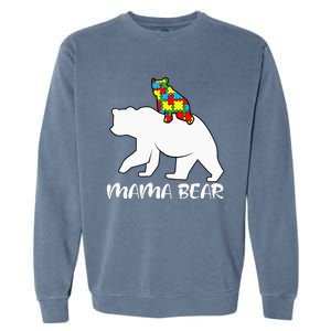 Mama Bear Proud Autistic Mom Love Cute autism Garment-Dyed Sweatshirt