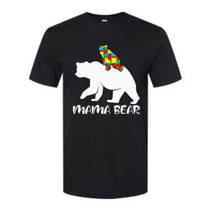 Mama Bear Proud Autistic Mom Love Cute autism Softstyle CVC T-Shirt