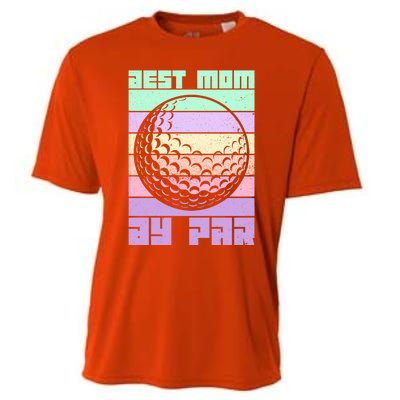 Mom By Par Golfing Moms Mother's Day Golf Best Mom By Par Gift Cooling Performance Crew T-Shirt