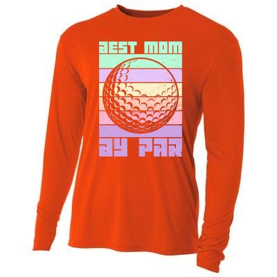 Mom By Par Golfing Moms Mother's Day Golf Best Mom By Par Gift Cooling Performance Long Sleeve Crew