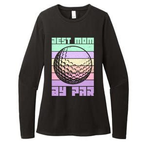 Mom By Par Golfing Moms Mother's Day Golf Best Mom By Par Gift Womens CVC Long Sleeve Shirt