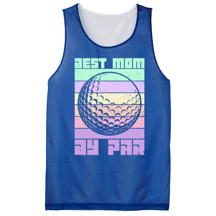 Mom By Par Golfing Moms Mother's Day Golf Best Mom By Par Gift Mesh Reversible Basketball Jersey Tank