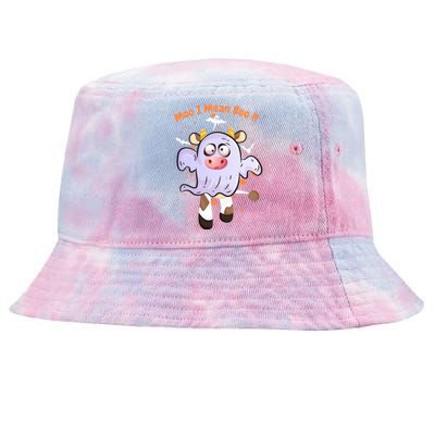 Mean Boo Pumpkin Halloween Ghost Cow Moo Cute Gift Tie-Dyed Bucket Hat