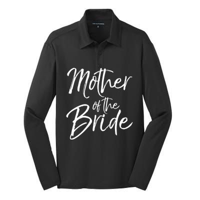 Matching Bridal Party Funny Gift For Family Mother Of The Bride Gift Silk Touch Performance Long Sleeve Polo