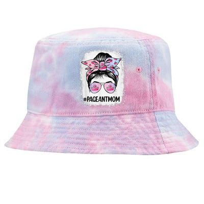 Mom Bleached Pageant Mom Messy Bun Hair Happy MotherS Day Tie-Dyed Bucket Hat