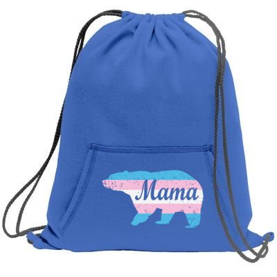 Mama Bear Pride Flag Sweatshirt Cinch Pack Bag