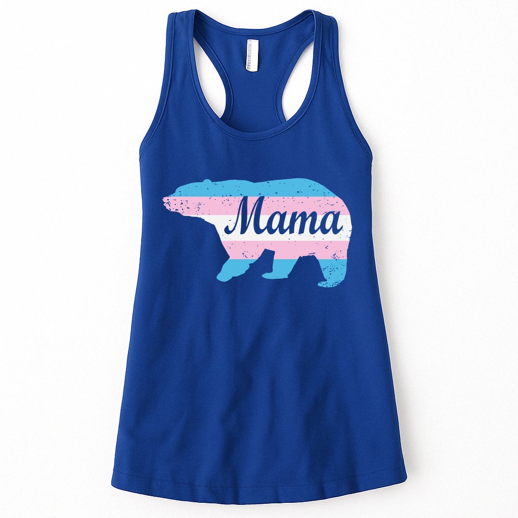 Mama Bear Pride Flag Womens Tank Top