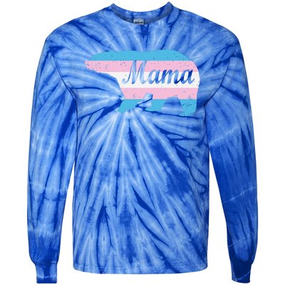 Mama Bear Pride Flag Tie-Dye Long Sleeve Shirt