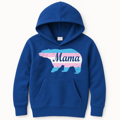 Mama Bear Pride Flag Kids Hoodie