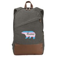 Mama Bear Pride Flag Cotton Canvas Backpack