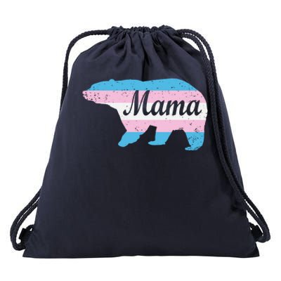 Mama Bear Pride Flag Drawstring Bag