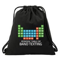 Marching Band Periodic Table Of Band Texting Elements Funny Drawstring Bag