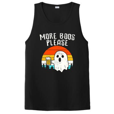 More Boos Please Ghost Beer Funny Halloween Beer Drinking PosiCharge Competitor Tank