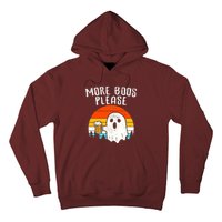 More Boos Please Ghost Beer Funny Halloween Beer Drinking Hoodie