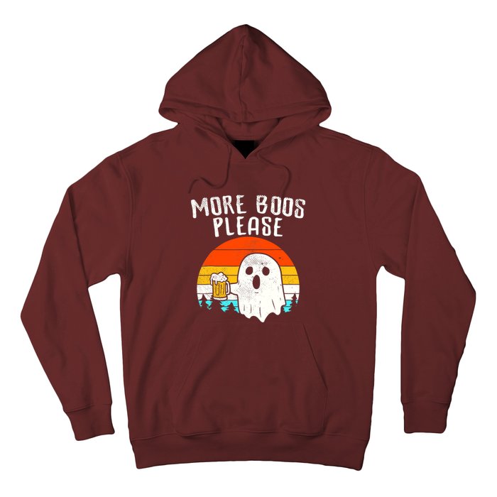 More Boos Please Ghost Beer Funny Halloween Beer Drinking Hoodie