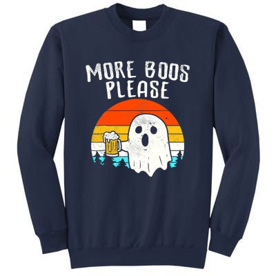 More Boos Please Ghost Beer Funny Halloween Beer Drinking Sweatshirt