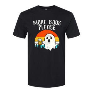 More Boos Please Ghost Beer Funny Halloween Beer Drinking Softstyle CVC T-Shirt