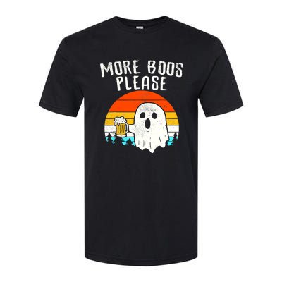 More Boos Please Ghost Beer Funny Halloween Beer Drinking Softstyle CVC T-Shirt