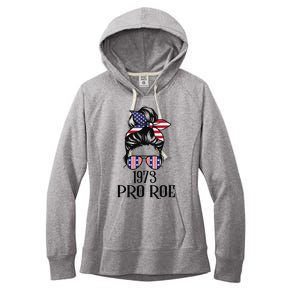 Messy Bun Pro Roe 1973 Pro Choice ’s Rights Feminism Women's Fleece Hoodie