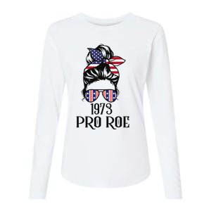 Messy Bun Pro Roe 1973 Pro Choice ’s Rights Feminism Womens Cotton Relaxed Long Sleeve T-Shirt