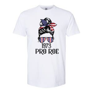 Messy Bun Pro Roe 1973 Pro Choice ’s Rights Feminism Softstyle CVC T-Shirt