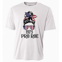 Messy Bun Pro Roe 1973 Pro Choice ’s Rights Feminism Cooling Performance Crew T-Shirt