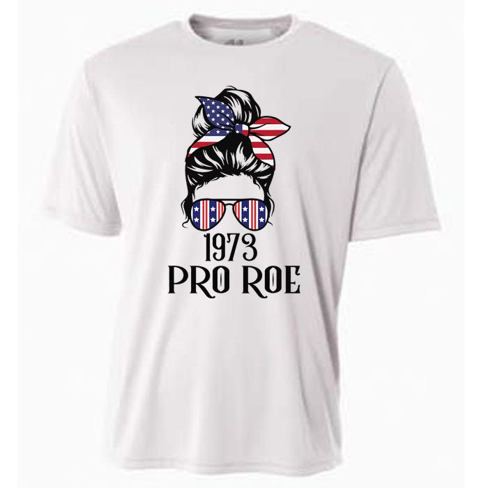 Messy Bun Pro Roe 1973 Pro Choice ’s Rights Feminism Cooling Performance Crew T-Shirt