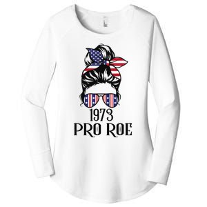 Messy Bun Pro Roe 1973 Pro Choice ’s Rights Feminism Women's Perfect Tri Tunic Long Sleeve Shirt