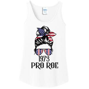 Messy Bun Pro Roe 1973 Pro Choice ’s Rights Feminism Ladies Essential Tank