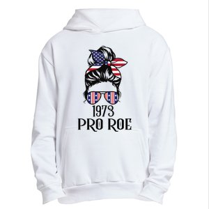 Messy Bun Pro Roe 1973 Pro Choice ’s Rights Feminism Urban Pullover Hoodie