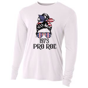 Messy Bun Pro Roe 1973 Pro Choice ’s Rights Feminism Cooling Performance Long Sleeve Crew