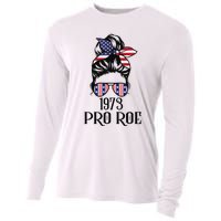 Messy Bun Pro Roe 1973 Pro Choice ’s Rights Feminism Cooling Performance Long Sleeve Crew