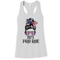 Messy Bun Pro Roe 1973 Pro Choice ’s Rights Feminism Women's Racerback Tank