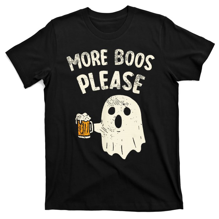 More Boos Please Ghost Beer Halloween Costume T-Shirt