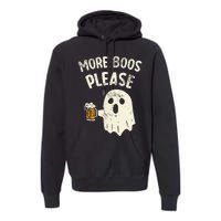 More Boos Please Ghost Beer Halloween Costume Premium Hoodie