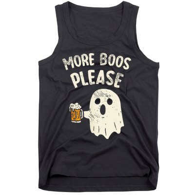 More Boos Please Ghost Beer Halloween Costume Tank Top