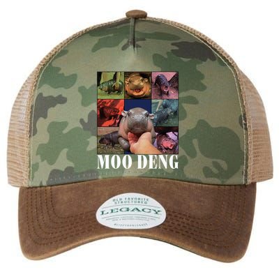 Moodeng Baby Pygmy Hippo Cute Zoo For Family Legacy Tie Dye Trucker Hat