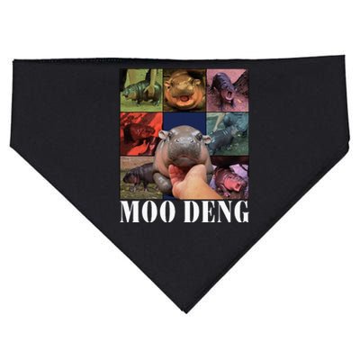 Moodeng Baby Pygmy Hippo Cute Zoo For Family USA-Made Doggie Bandana