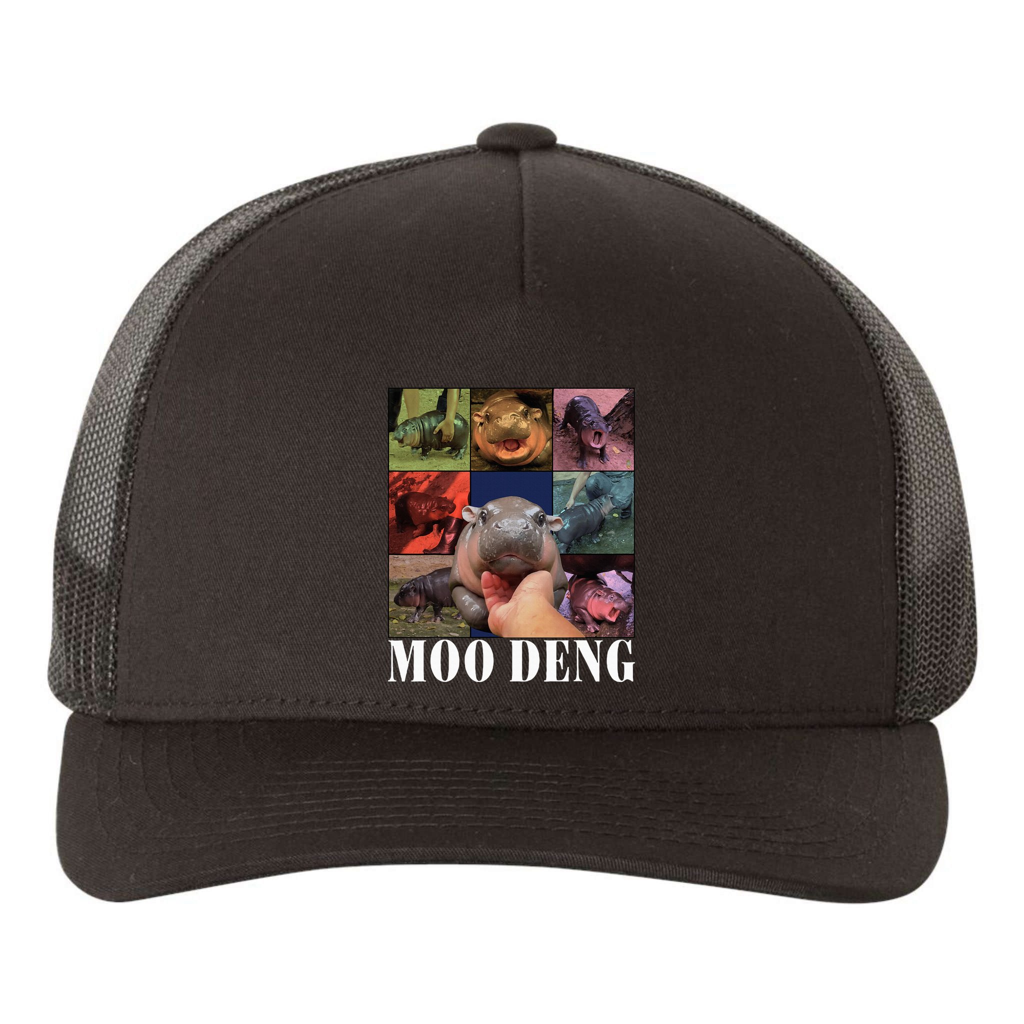 Moodeng Baby Pygmy Hippo Cute Zoo For Family Yupoong Adult 5-Panel Trucker Hat