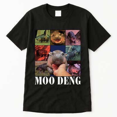 Moodeng Baby Pygmy Hippo Cute Zoo For Family Tall T-Shirt
