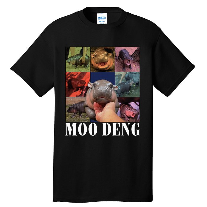 Moodeng Baby Pygmy Hippo Cute Zoo For Family Tall T-Shirt