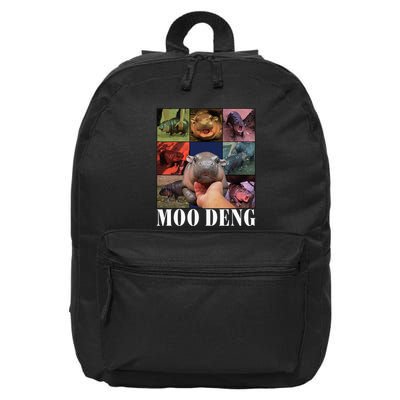 Moodeng Baby Pygmy Hippo Cute Zoo For Family 16 in Basic Backpack