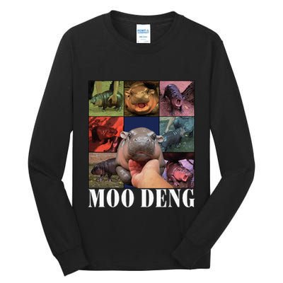 Moodeng Baby Pygmy Hippo Cute Zoo For Family Tall Long Sleeve T-Shirt