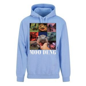 Moodeng Baby Pygmy Hippo Cute Zoo For Family Unisex Surf Hoodie