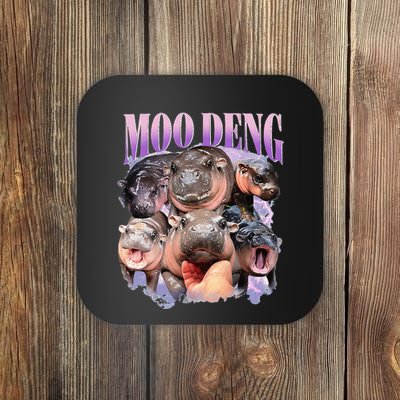 Moodeng Baby Pygmy Hippo Zoo For Family Coaster