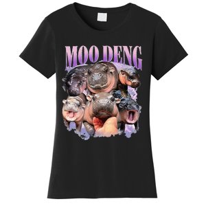 Moodeng Baby Pygmy Hippo Zoo For Family Women's T-Shirt