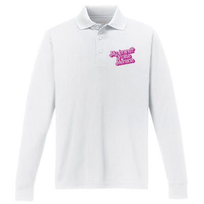 My Bran Polite Menace Performance Long Sleeve Polo