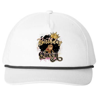 Melanin Birthday Queen African American Afro Girls Women Snapback Five-Panel Rope Hat