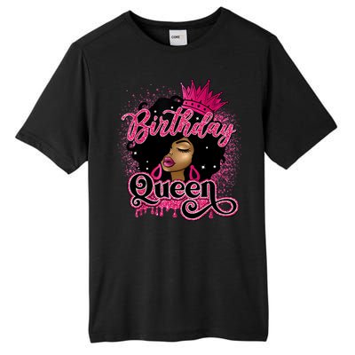 Melanin Birthday Queen African American Afro Girl Women Tall Fusion ChromaSoft Performance T-Shirt